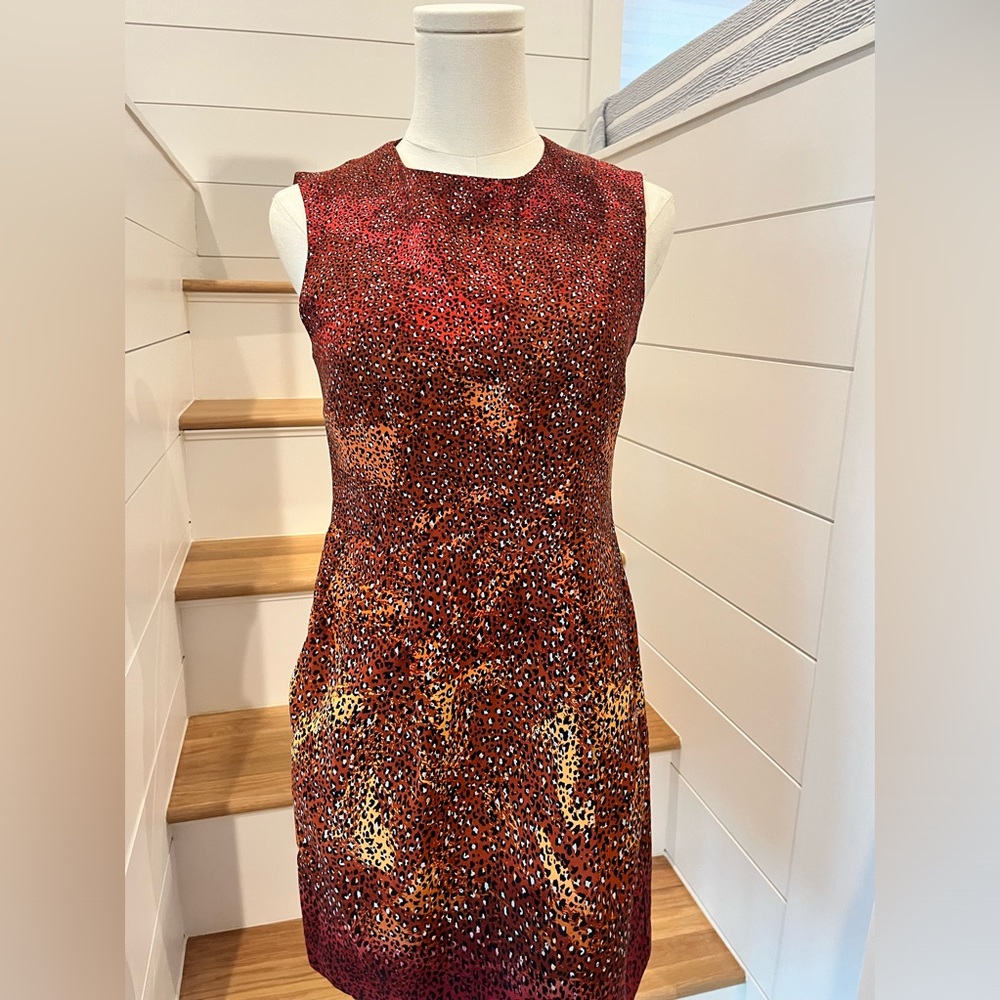 Vintage Nannette Lepore Leopard Print Dress with Pockets